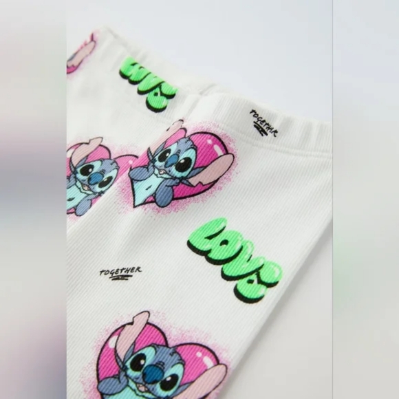 ZARA STITCH LOVE DISNEY BIKE SHORTS - Picture 3 of 3